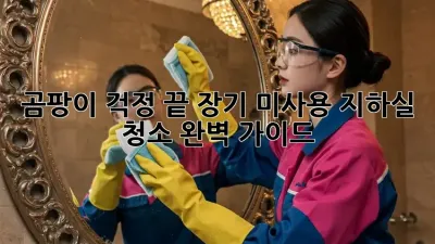 곰팡이 걱정 끝! 장기 미사용 지하실 청소 완벽 가이드
